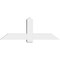 Ekena Millwork Eugene Architectural Grade PVC Gable Bracket, 60"W x 22 1/2"H x 6"D x 6"F, 9/12 Pitch GBP060X23X0606EUG00 - alternate 3